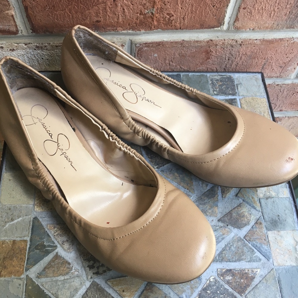 Jessica Simpson Nalan Nude Ballet Flats